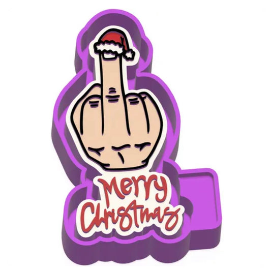 Merry Christmas Finger Mold