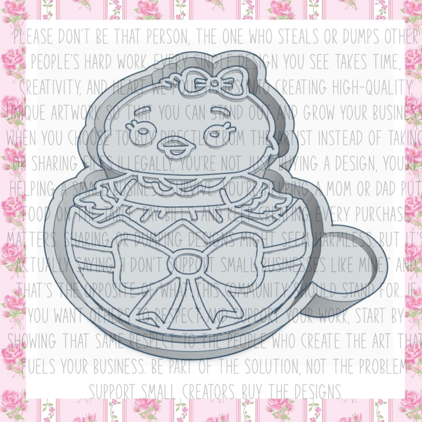 Cute Chick in An Easter Egg Mold