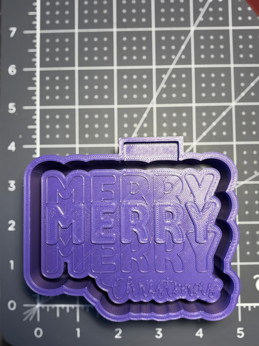 Merry Merry Merry Christmas Mold