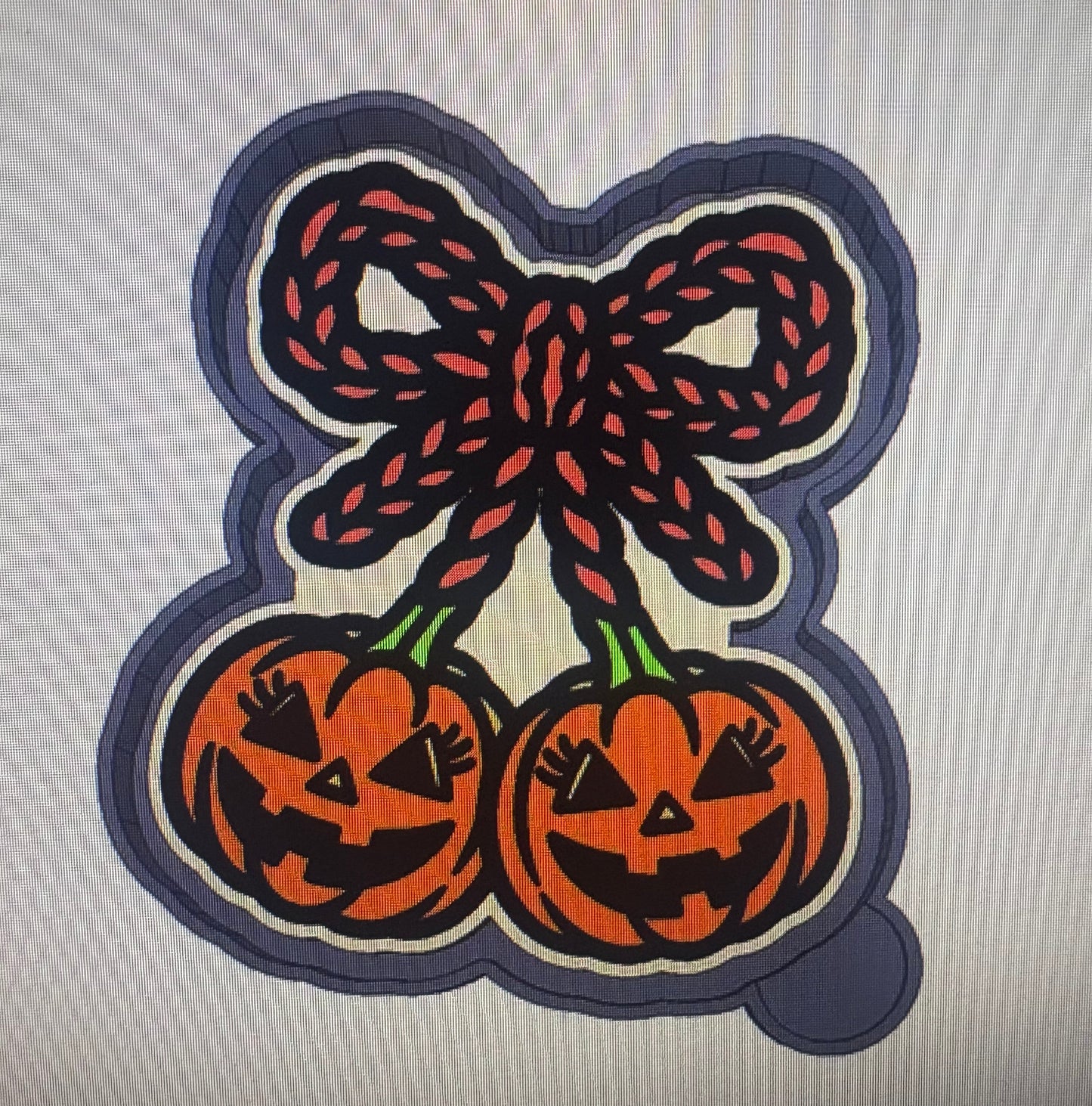 Coquette Girly Pumpkin Scarecrow Mold