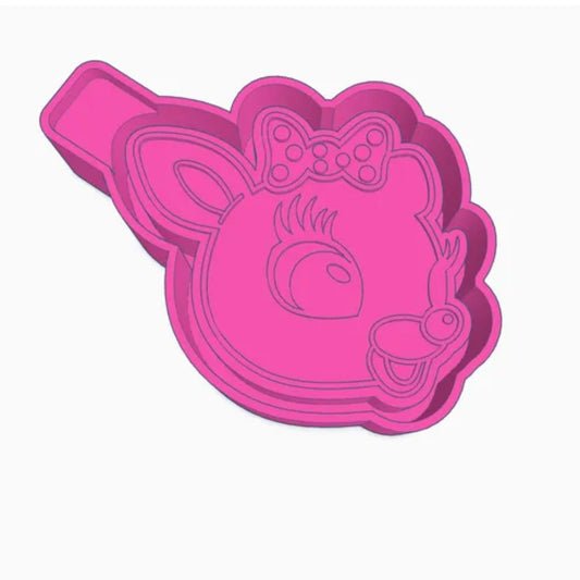 Reindeer with Bow Mold