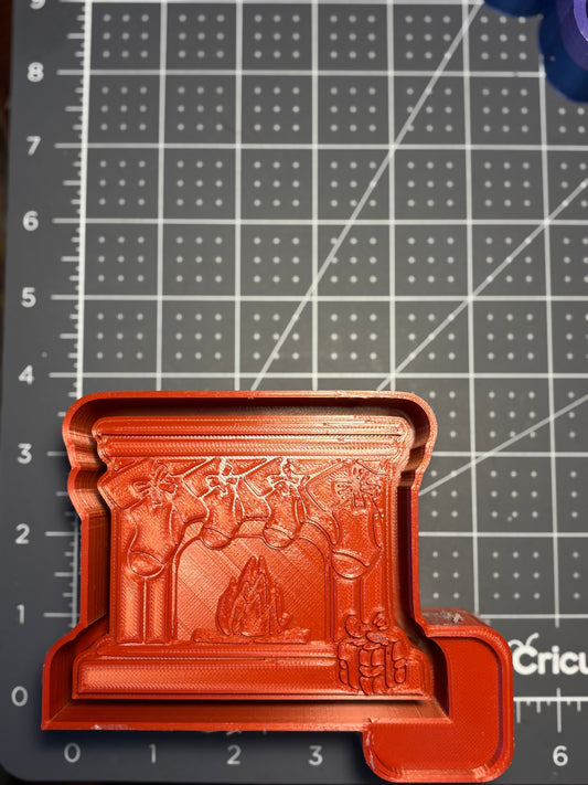 Fireplace with Stockings Mold