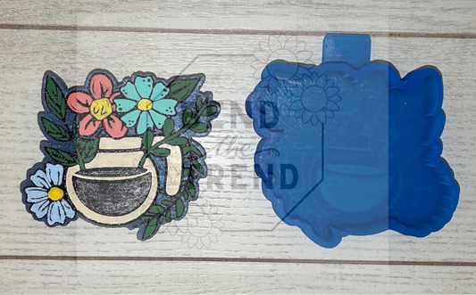 Floral coffee pot Mold