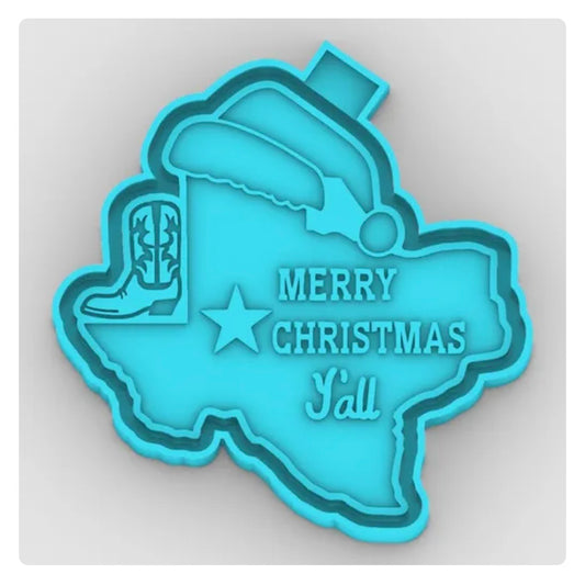 Texas Merry Christmas Tree Mold