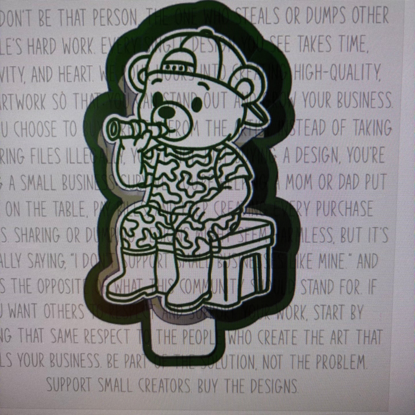 Hunter Teddy on Cooler Mold