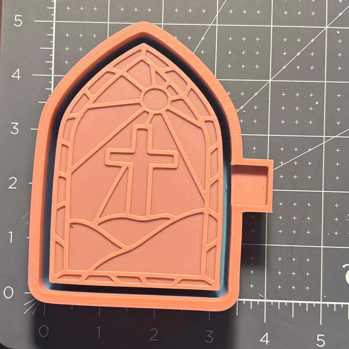 Stained Glass with Cross Mold