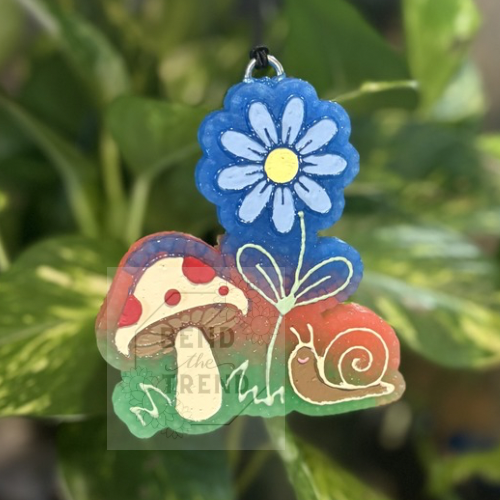 Snail Mushroom Daisy Mold