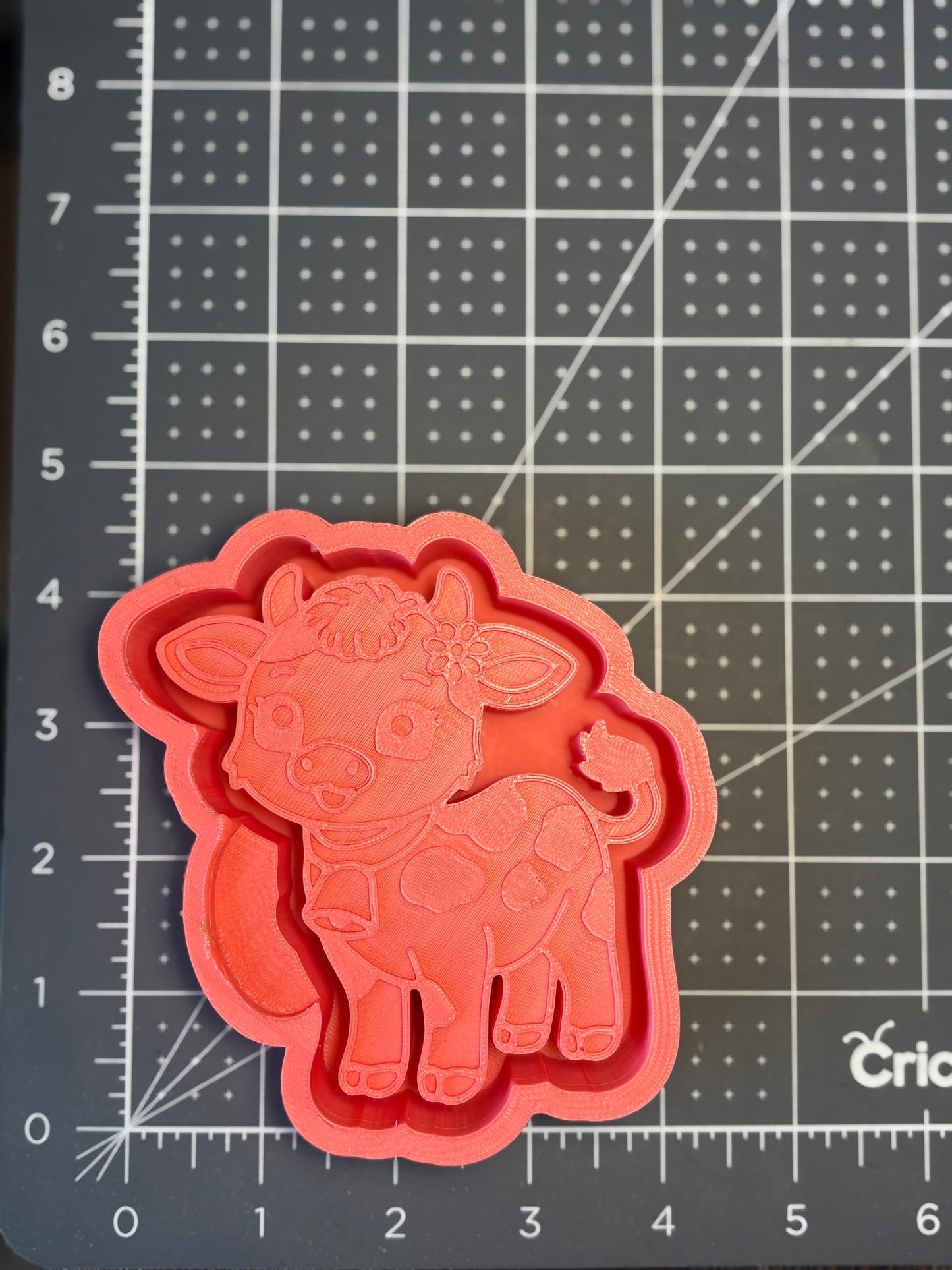 Baby Cow With Bell  Mold