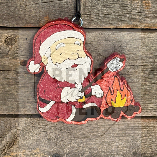 Santa Roasts Marshmallows Mold