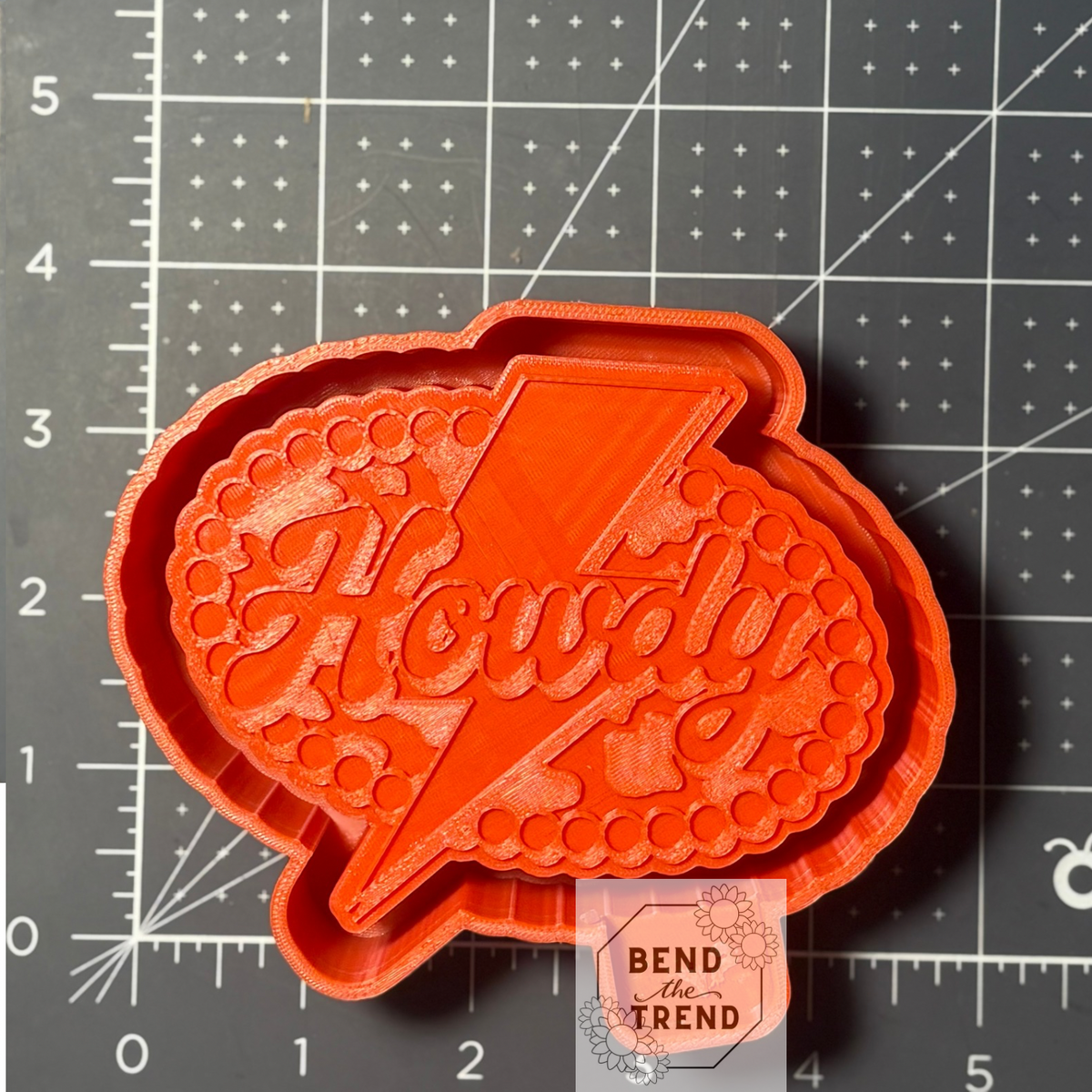Cow print Howdy Lightening Mold