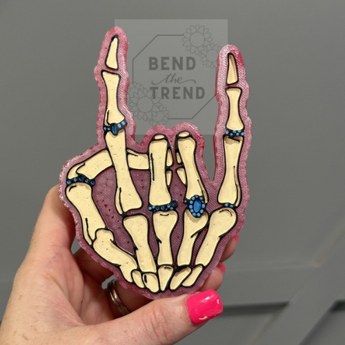 Rock on Skelly Mold