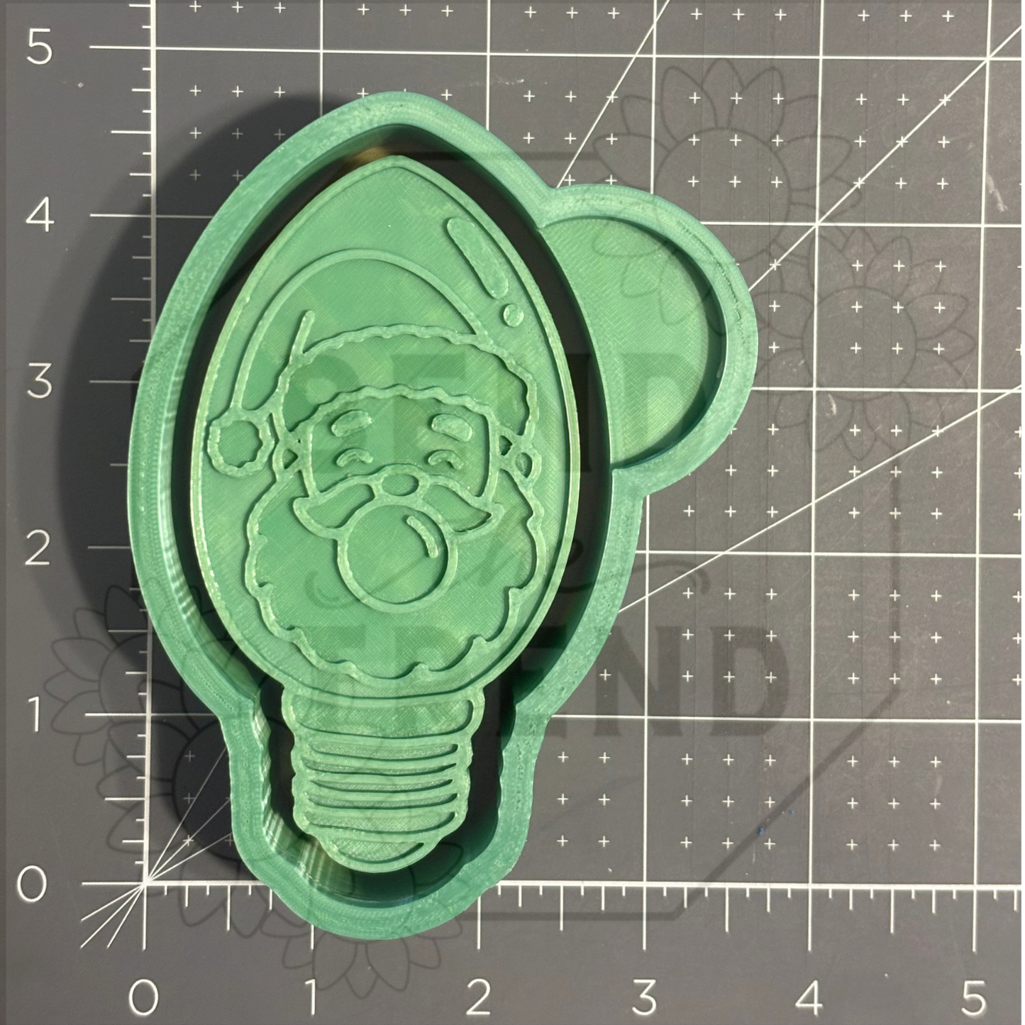Santa Light Bulb Mold