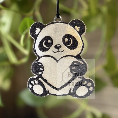Panda with Heart Mold
