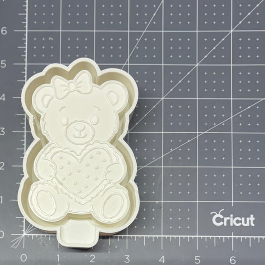 Teddy With Heart Mold