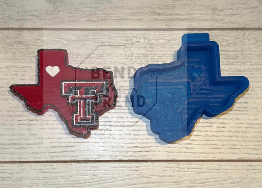 Texas with Double T Heart Mold