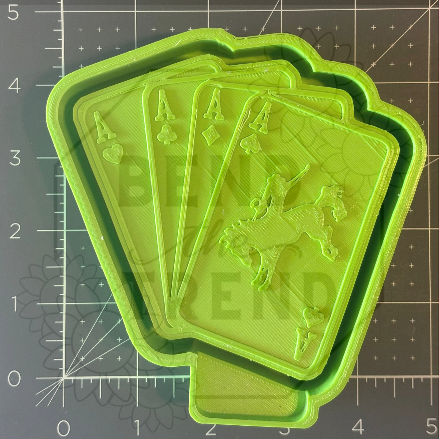 Aces Cowboy Cards Mold