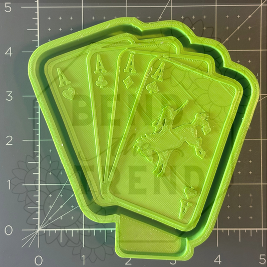 Aces Cowboy Cards Mold