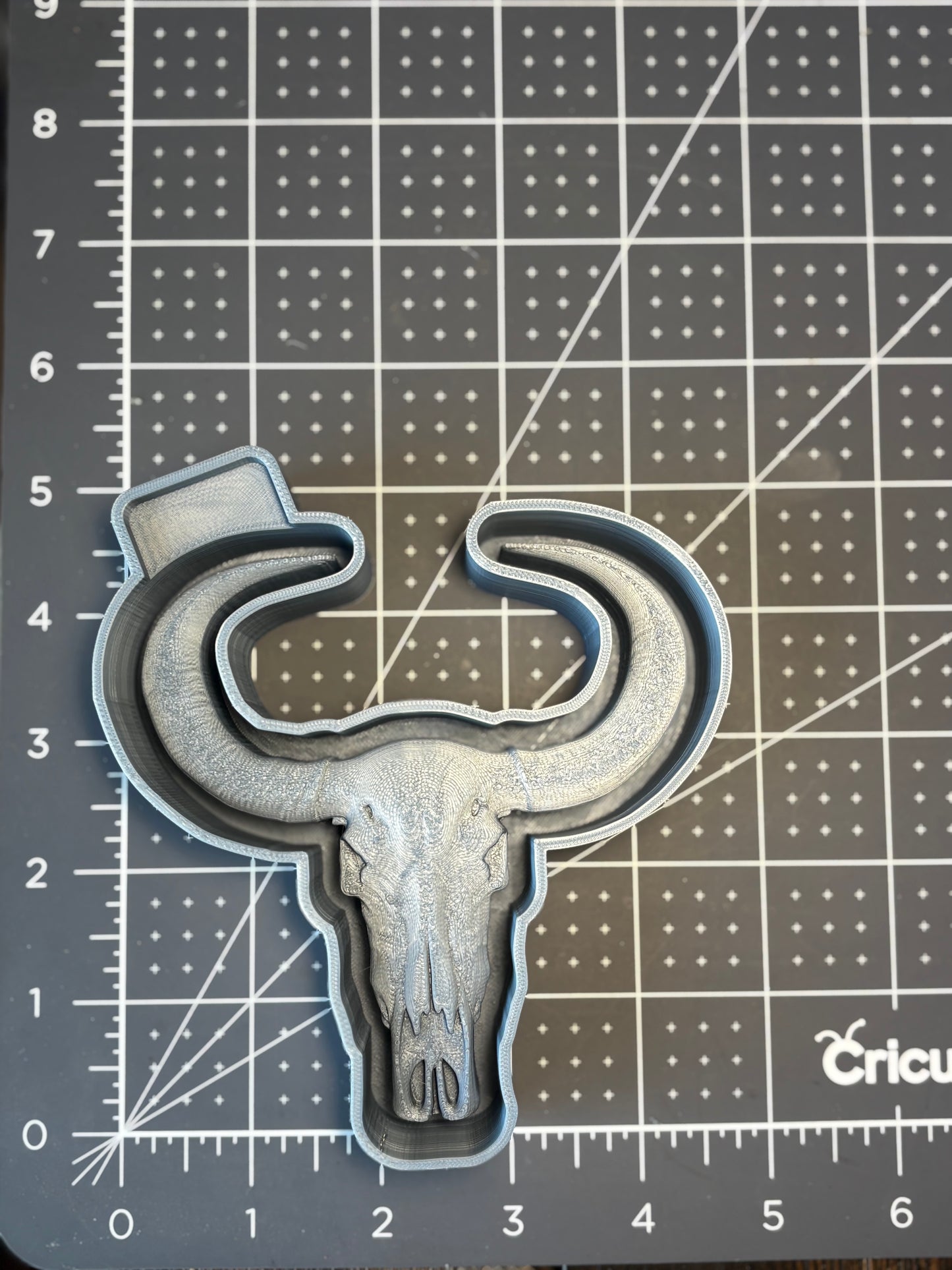 3D Bull Skull Mold