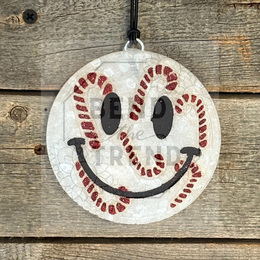 Candy Cane Round Freshie