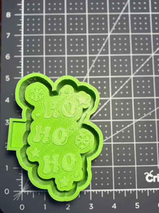 Ho Ho Ho with Snowflakes Mold