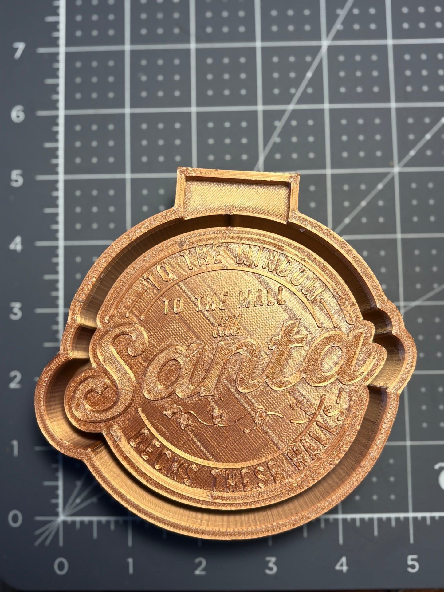 To the Windows to the walls Til Santa decks these Halls  Mold