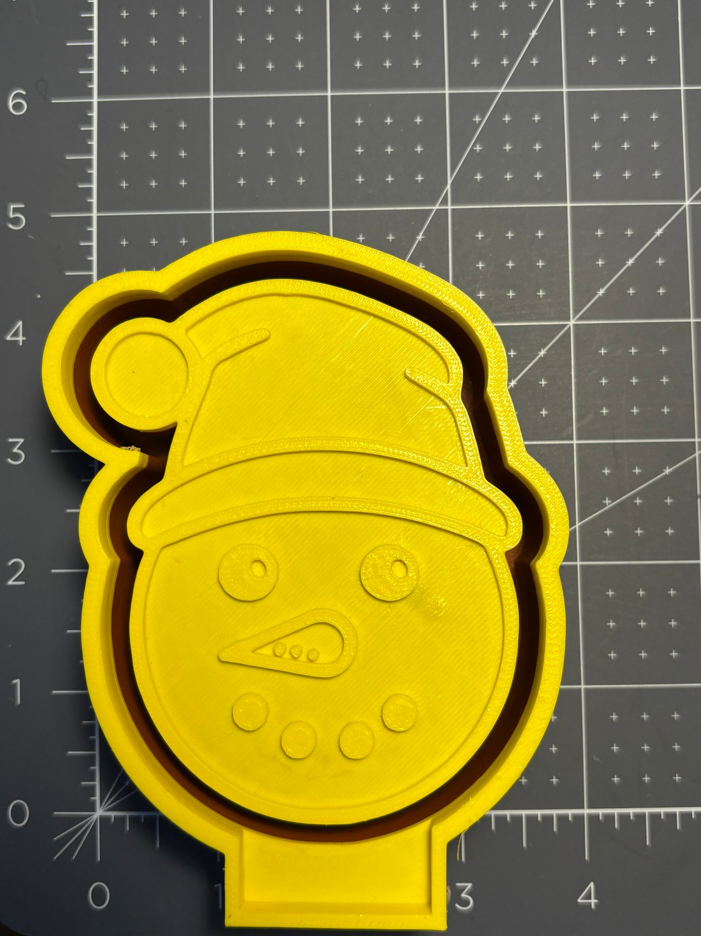 Snowman With Santa Hat Mold