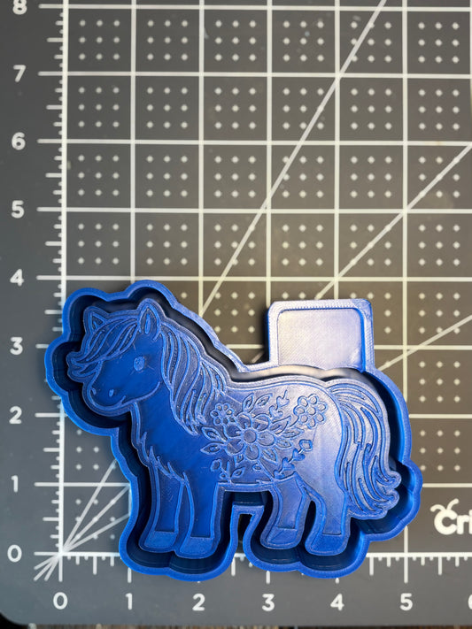 Floral Horse Mold