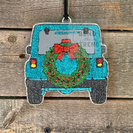 Jeep with Wreath Mold