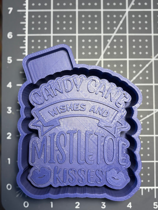 Candy Cane Wishes & Mistletoe Kisses Mold