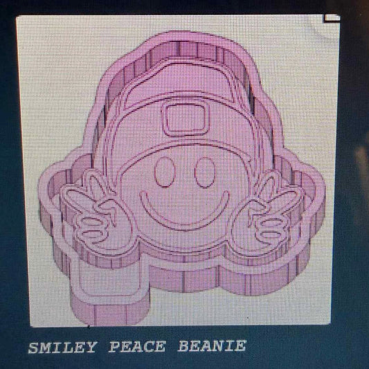 Smiley Peace Beanie Mold