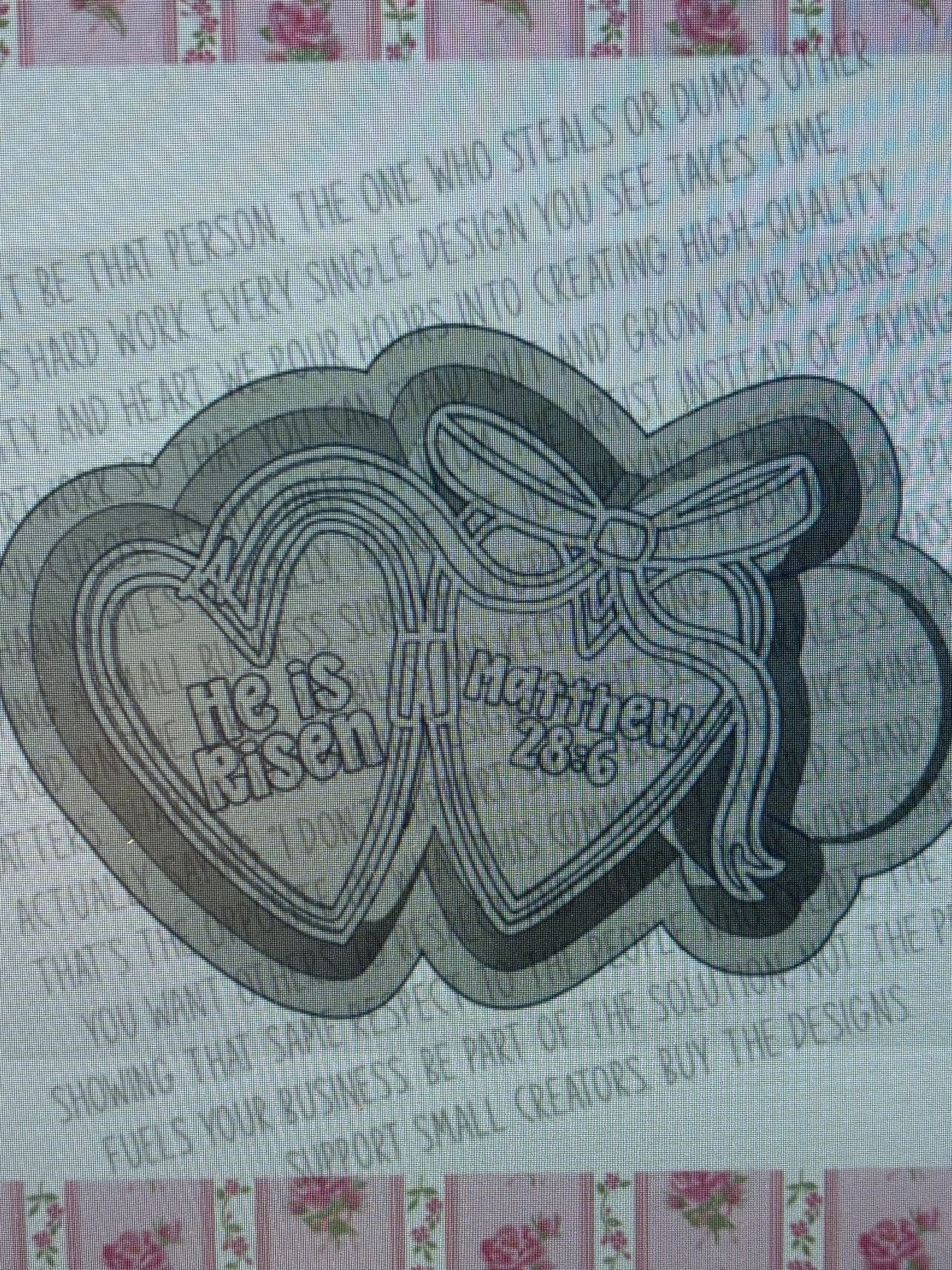 He Is Risen Locket Mold