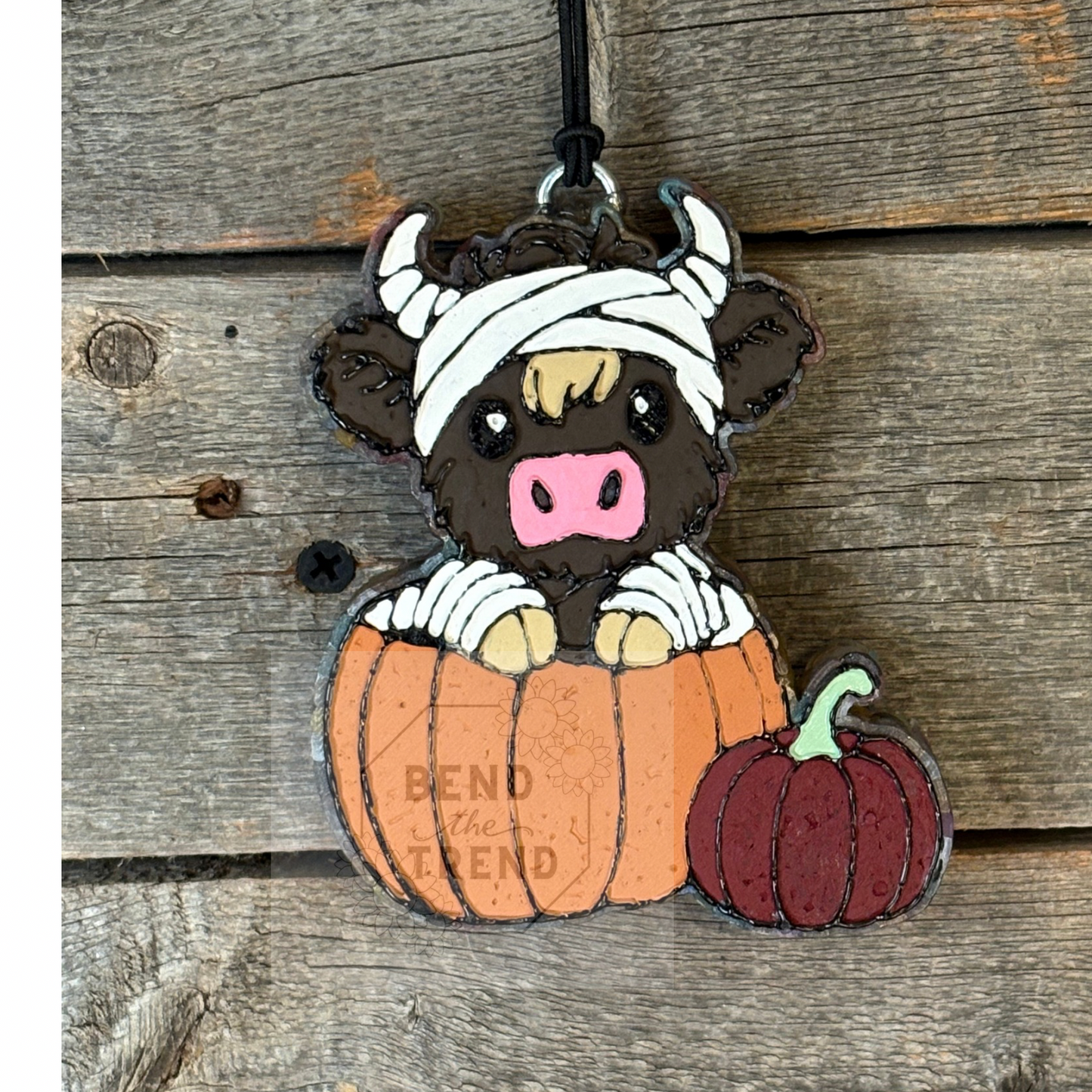 Highland Cow Mummy Pumpkin Freshie