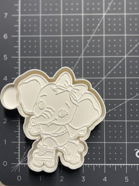 Elephant Roller Skating Mold