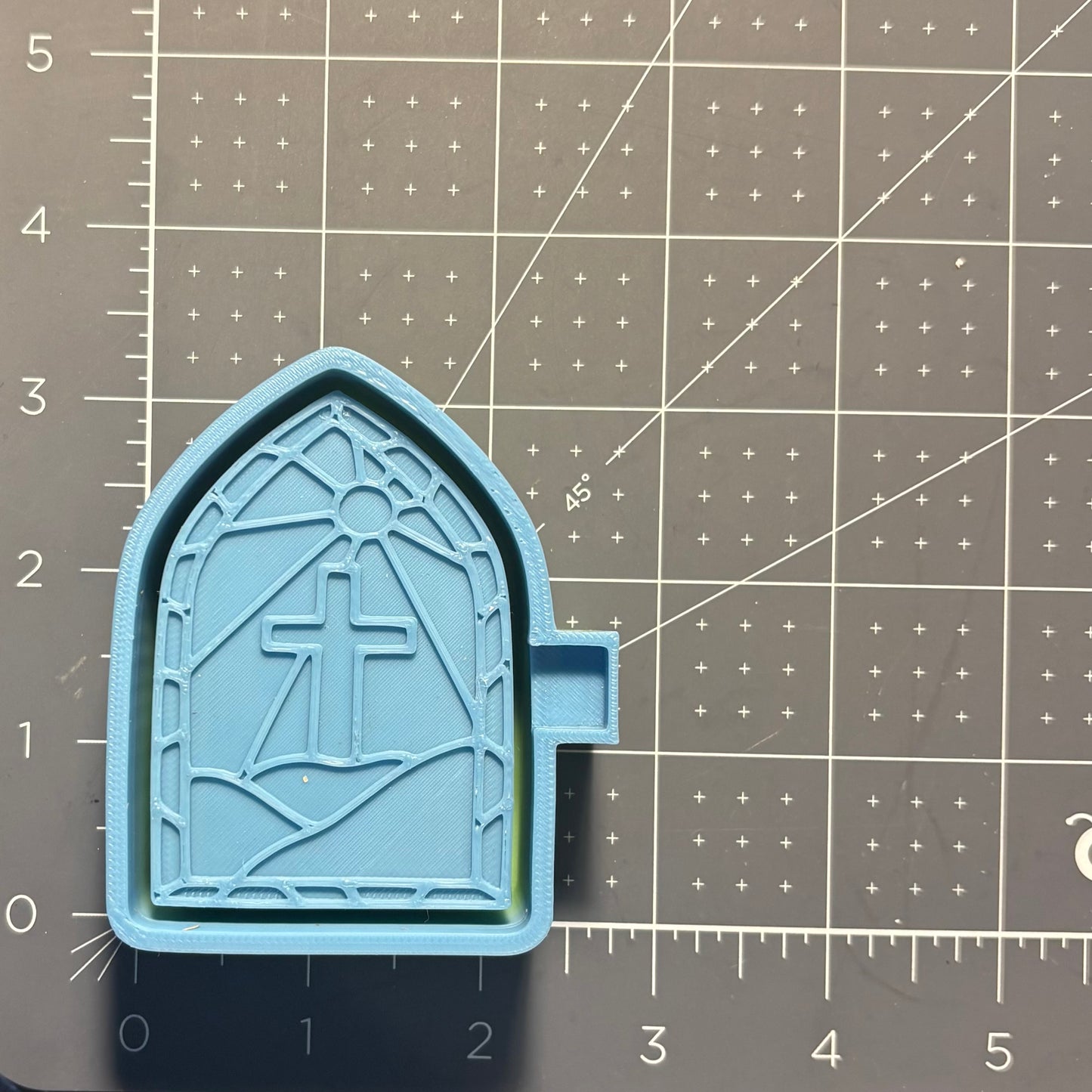 Stained Glass with Cross Vent (2) Mold