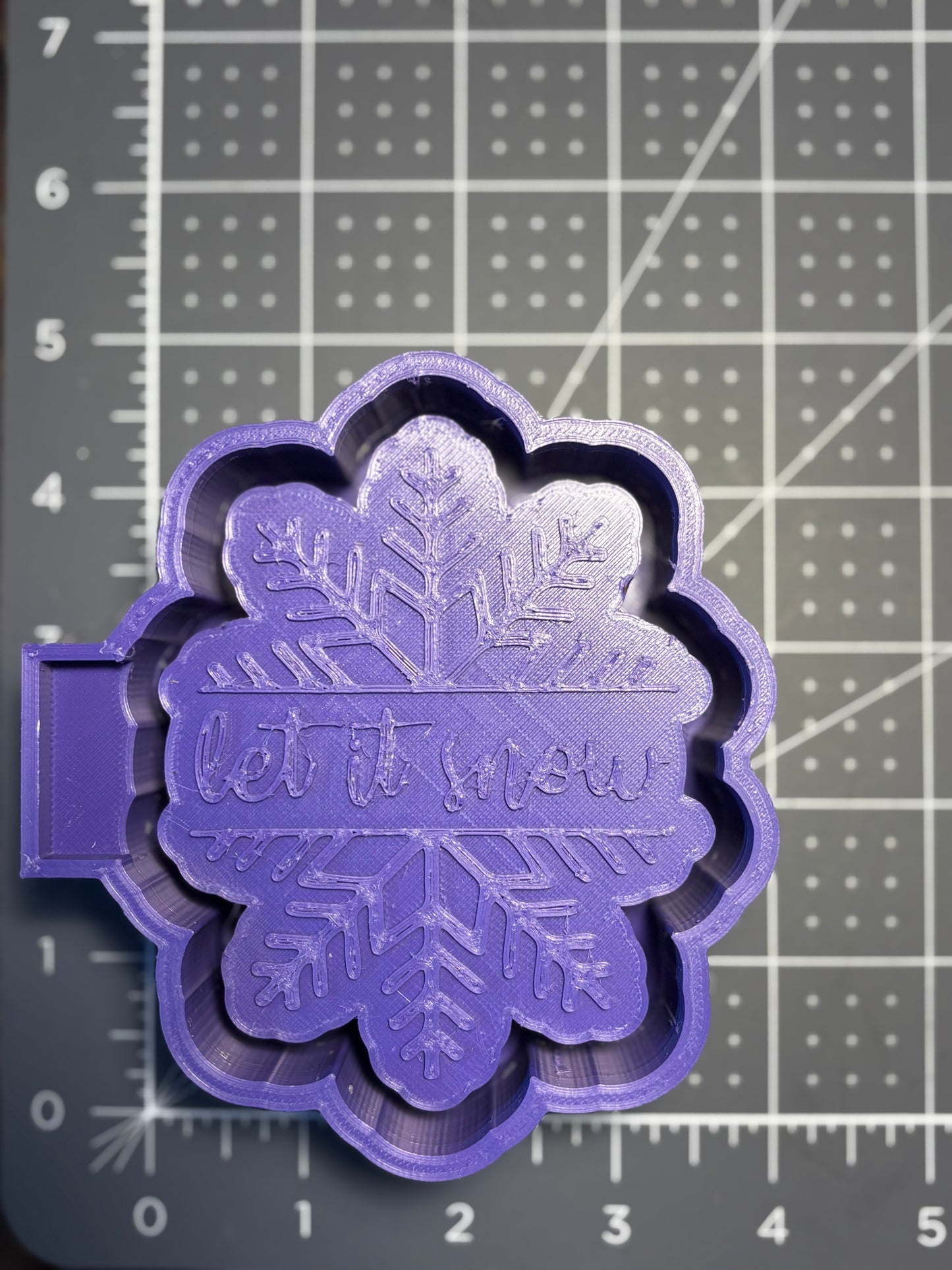 Let it Snow Snowflake Mold