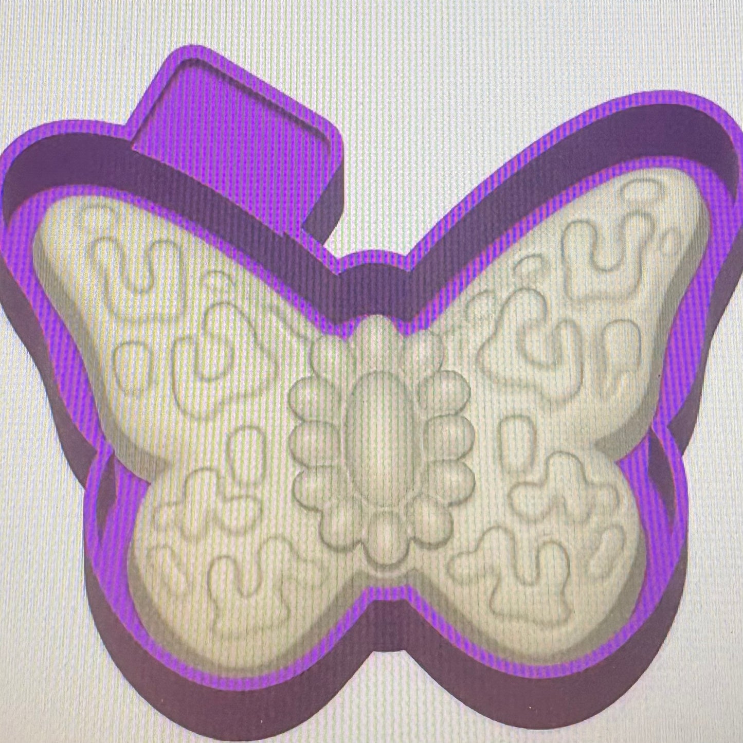 Turquoise Butterfly 3d Mold