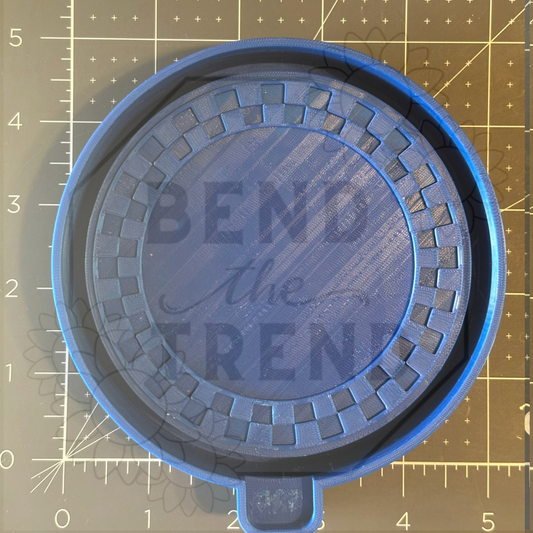 Checkered 3" Inset Mold
