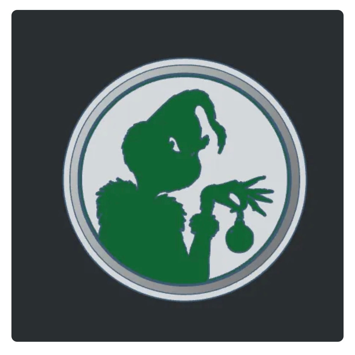 Grumpy Man Silhouette Mold