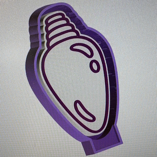 Christmas Light Bulb   Candy Cane Mold