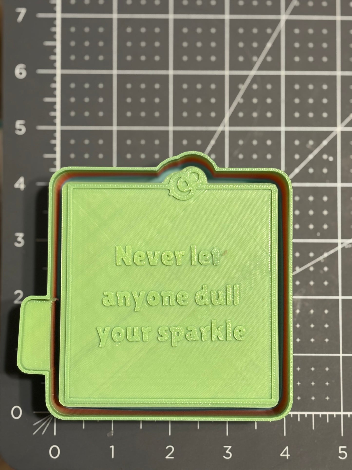 Never Let Anyone Dull Your Sparkle Post it Mold