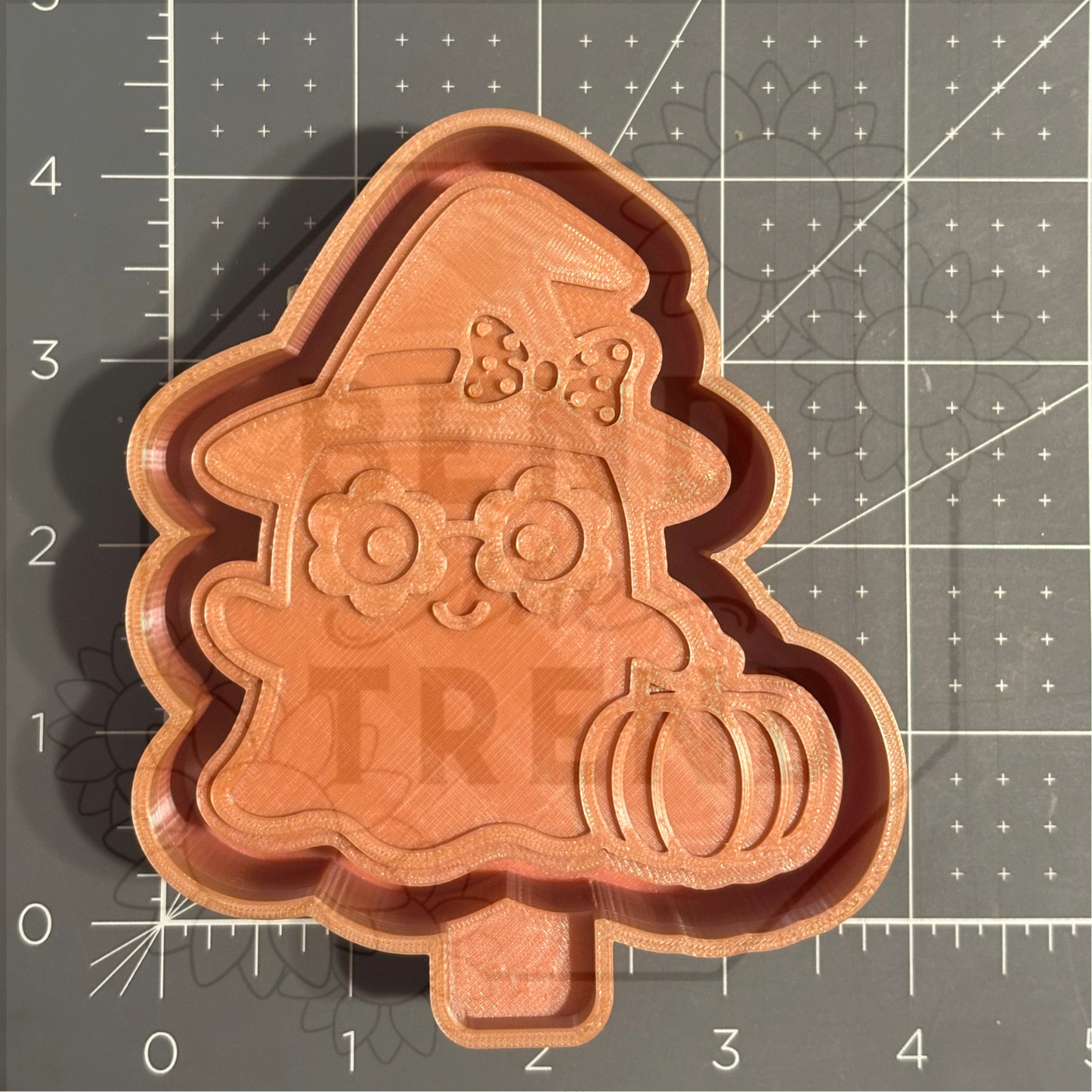 Cute Ghost With Glasses Mold