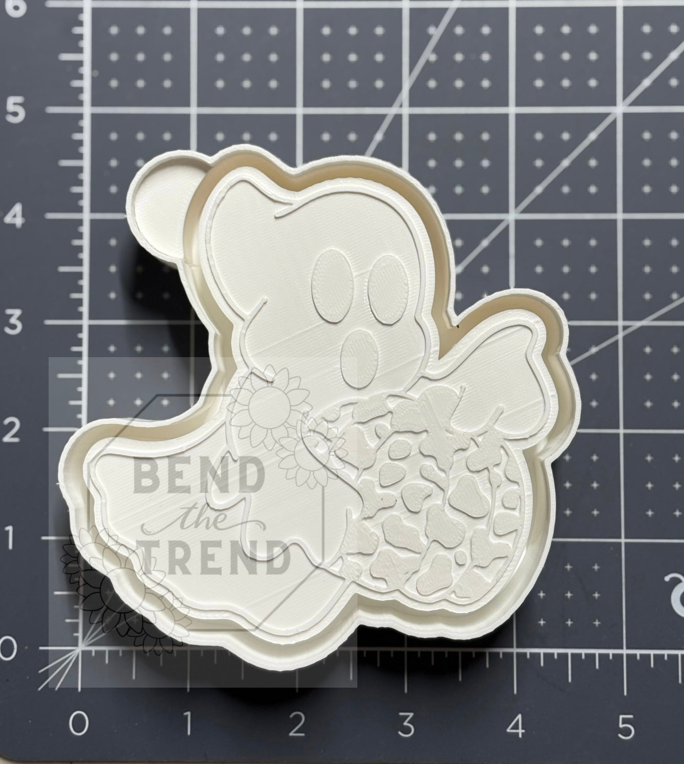 Ghost with Cow Print Pumpkin