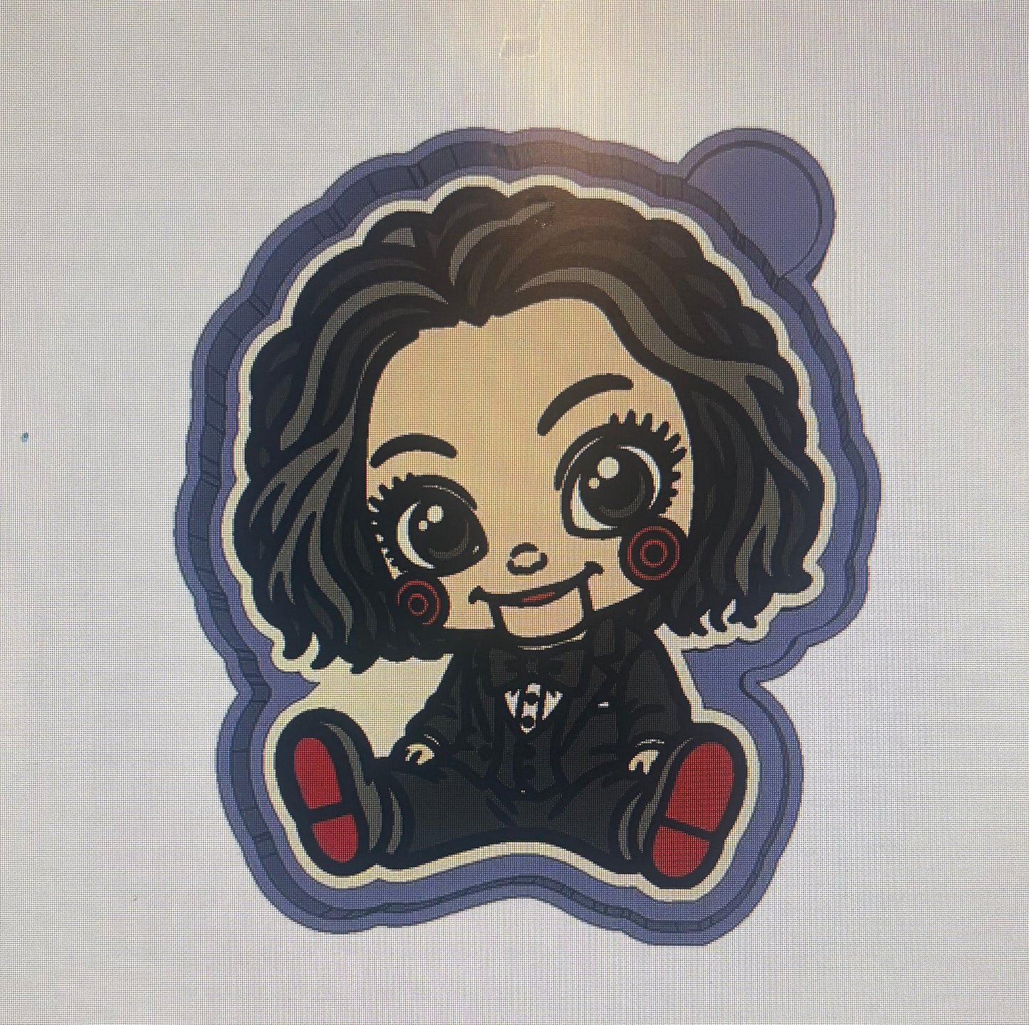 Cute Chibi Horror Girl Mold