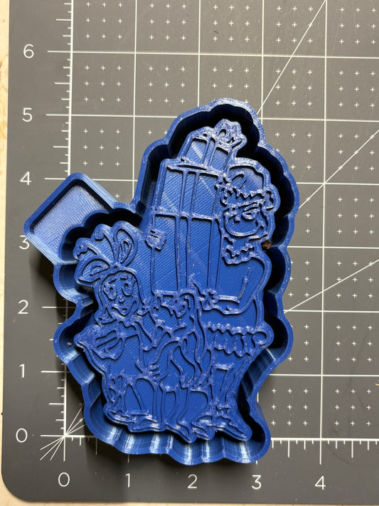 Grumpy & Lillie Miss Who with Presents Mold