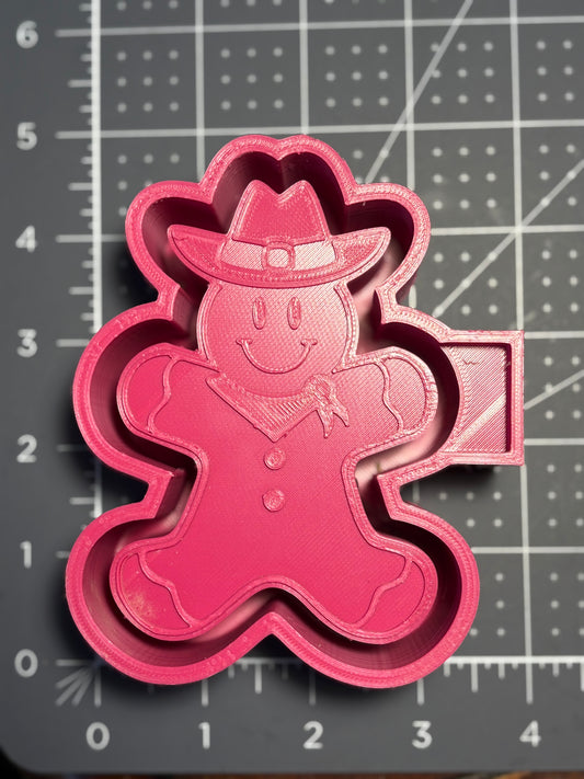 Cowboy Gingerbread Man Mold