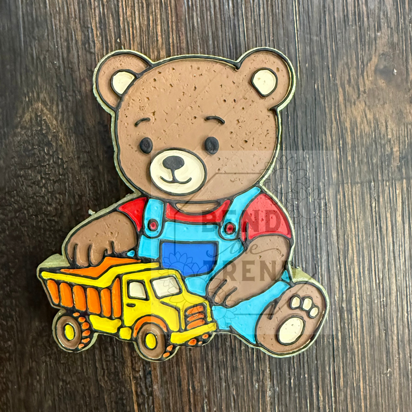 Teddy Bear with Dump Truck Mold