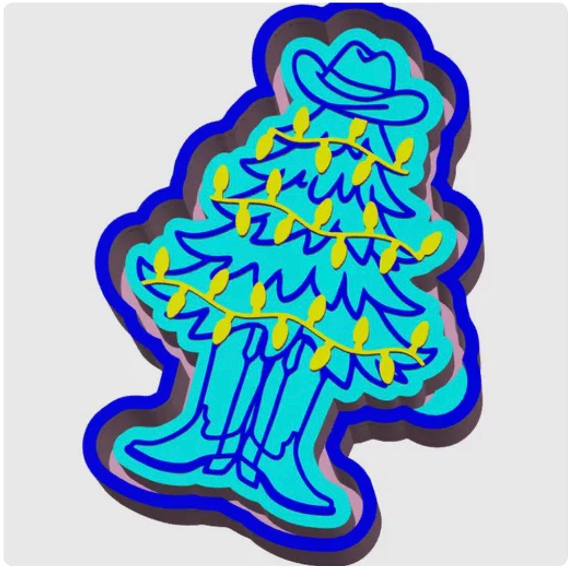 Cowboy Christmas Tree Mold