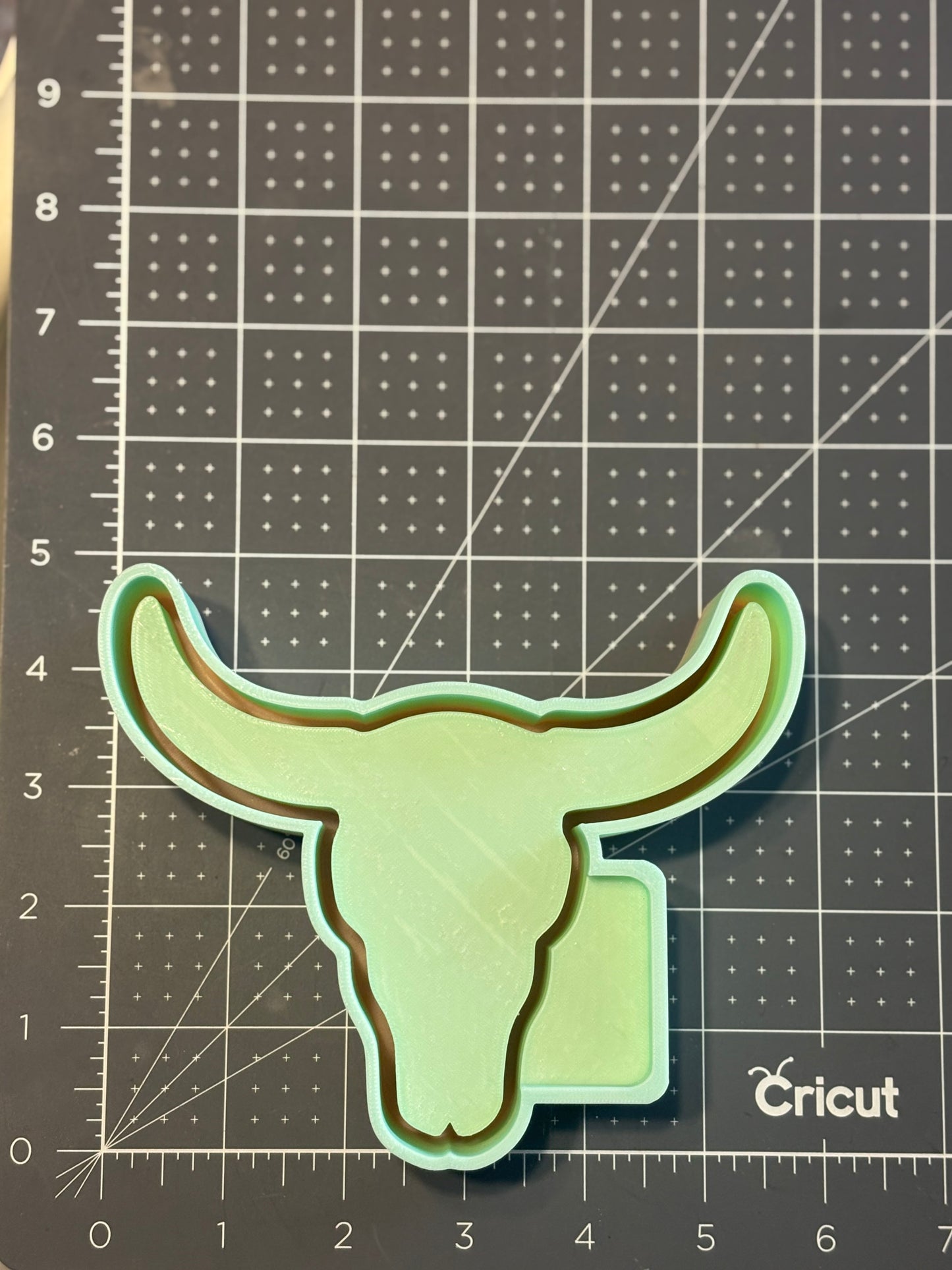 Bull Skull B Mold (Plain for inserts)