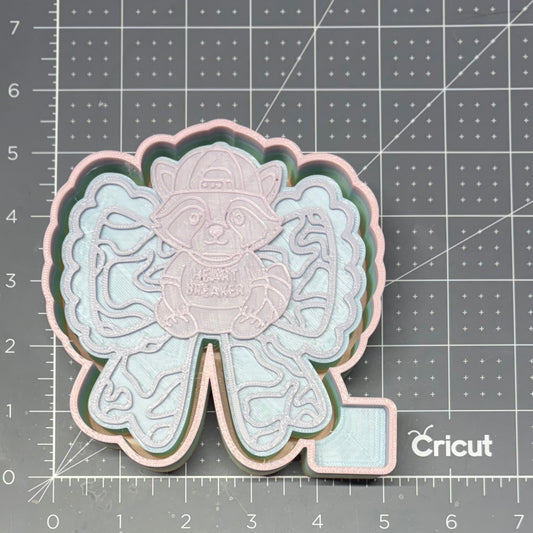 Heart Breaker Camo Raccoon Bow Mold