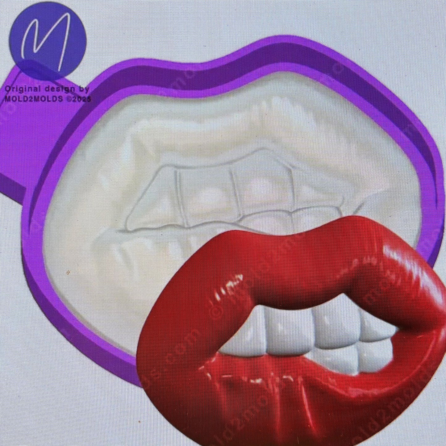 Bitting Lips 3d Mold